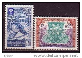 PGL D0288 - JEUX OLYMPIQUES 1968 ALGERIE Yv N°453/54 ** - Hiver 1968: Grenoble