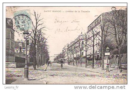 CPA - SAINT MANDE - AVENUE DE LA TOURELLE - ANIMEE - PRECURSEUR - Saint Mande