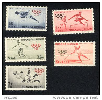 Jeux Olympiques 1960  Ruanda Urundi   **  Never Hinged TB  Athlétisme, Football - Sommer 1960: Rom