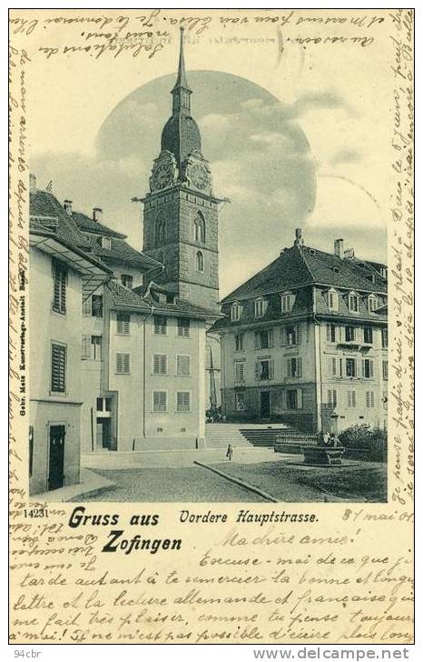 CPA (SUISSE-A)     GRUSS AUS  ZOFINGEN - Zofingen