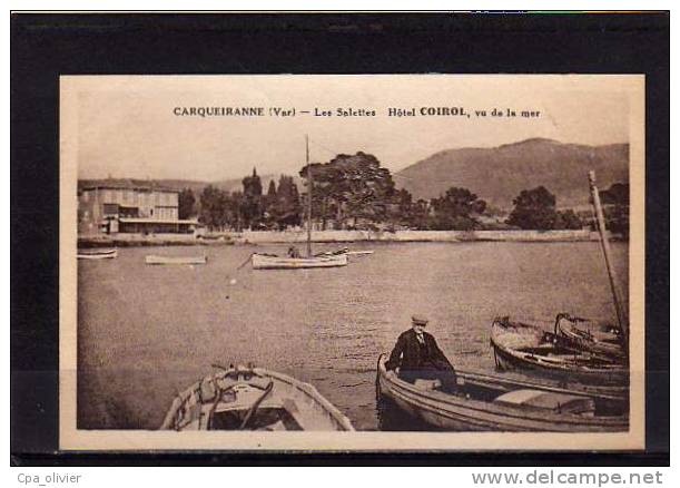 83 CARQUEIRANNE Salettes, Hotel Coirol, Vu De La Mer, Animée, Ed Labre, 193? - Carqueiranne