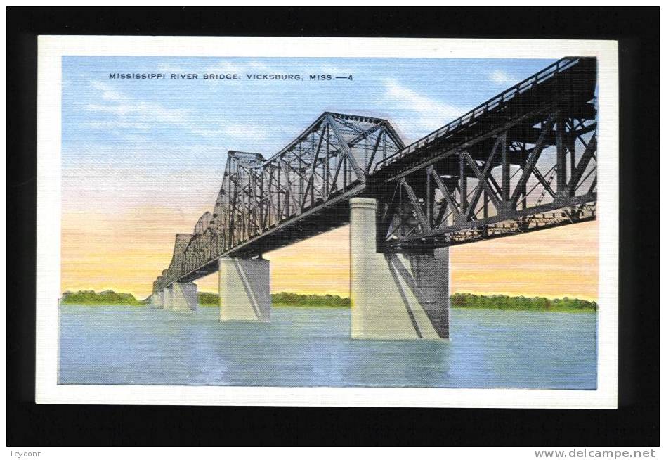 Mississippi River Bridge, Vicksburg, Mississippi - New Rail And Traffic Bridge - Otros & Sin Clasificación