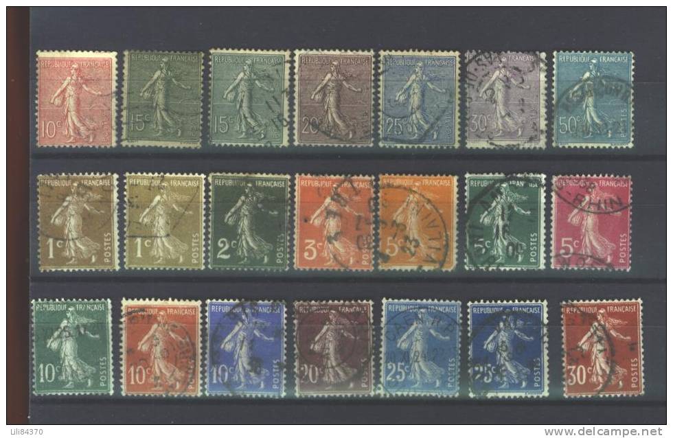 Lot  SMEUSES No :129 A 133.134.137.139.140a.158.159.277A A 279.362. - Used Stamps