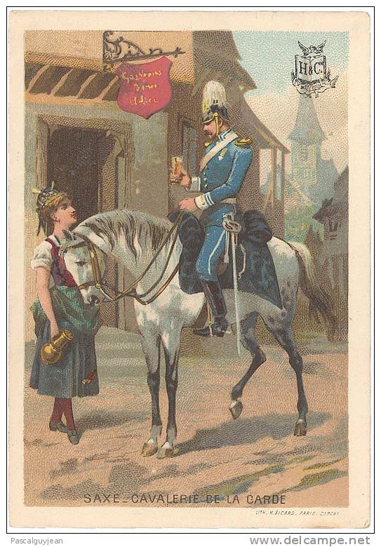 CHROMO - SAXE - CAVALERIE DE LA GARDE - Uniform