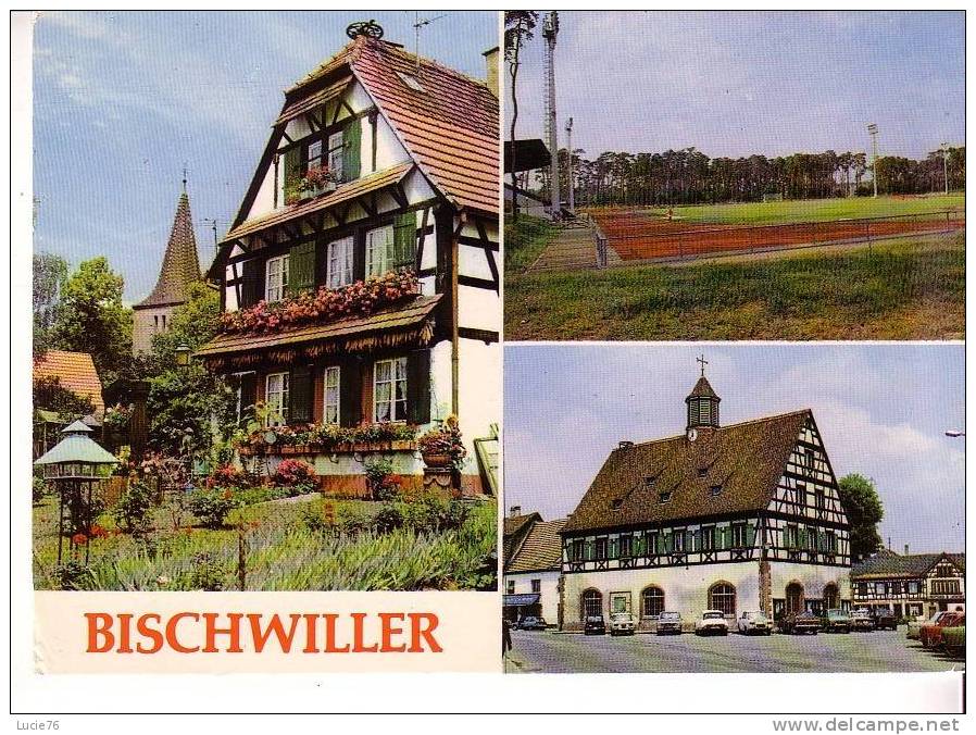 BISCHWILLER -   3 Vues :  La Maison J. Jesel Et Chapelle St Nicolas, Stade Olympique Des Pins, Ancienne Marie " LA LAUB" - Bischwiller