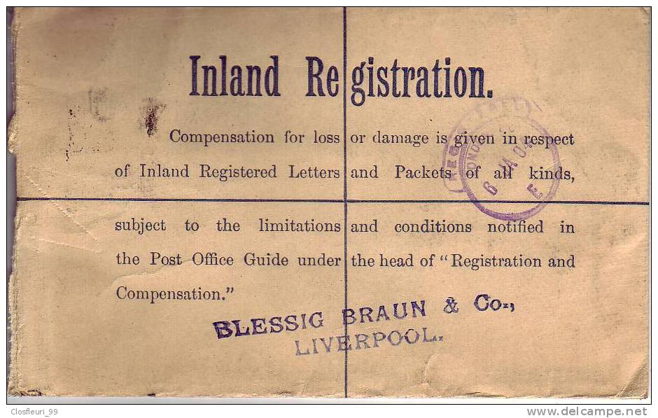 Entier - Entire Postal / Registered Letter With Quite Readable Wax Seal  /1904 - Lettres & Documents