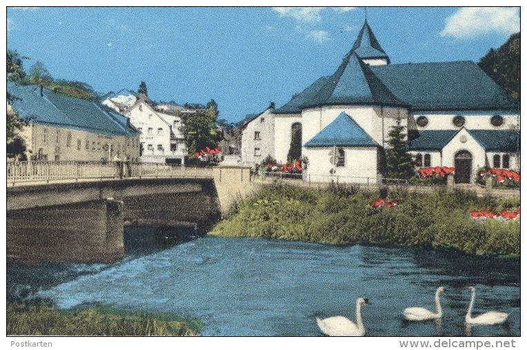 ÄLTERE POSTKARTE GRUSS AUS MÜRLENBACH EIFEL HOTEL EIFELER HOF GEROLSTEIN Schwan Swan Cygne Ansichtskarte AK Cpa Postcard - Gerolstein