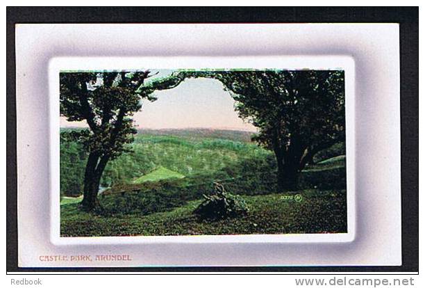3 Super Postcards Arundel Castle Park & Swansbourne Lake Sussex - Ref B100 - Arundel