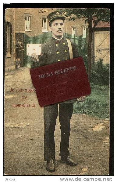 7961 -  Je Vous Apporte  Des  Nouvelles De  La  Gileppe   "  Facteur "  Carte à Système - Gileppe (Barrage)