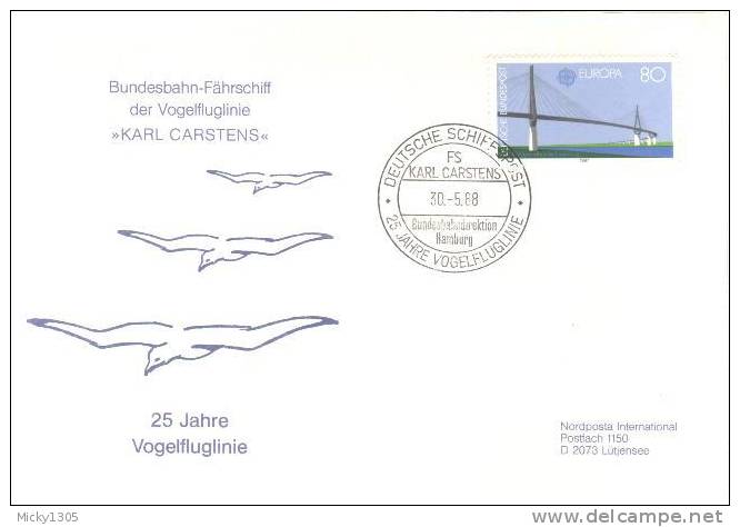 Germany - Deutsche Schiffspost - FS Karl Carstens (k025) - Schiffahrt