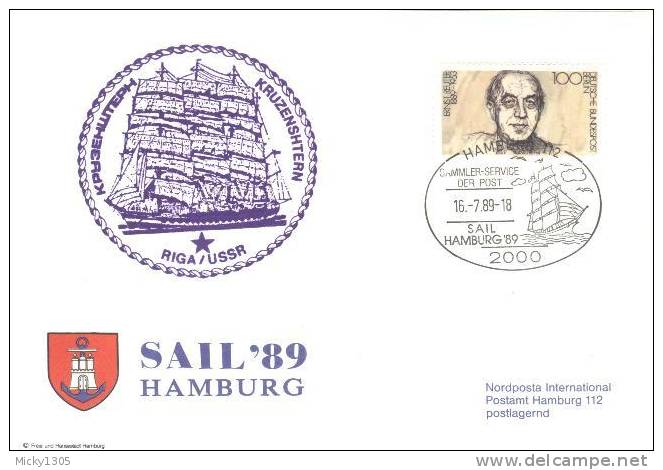 Germany - Sonderstempel / Special Cancellation - Sail 89 (k027) - Schiffahrt