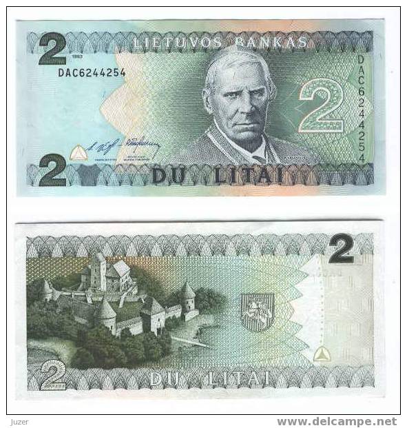 Lithuania: 2 Litai (1993) - Lithuania