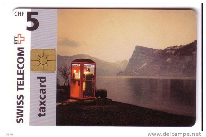 TELEPHONE BOX  -  5. CHF ( Switzerland ) *** Phone-box ( Booth ) Cabine Téléphonique Telefonzelle Cabina Telefonica * - Teléfonos