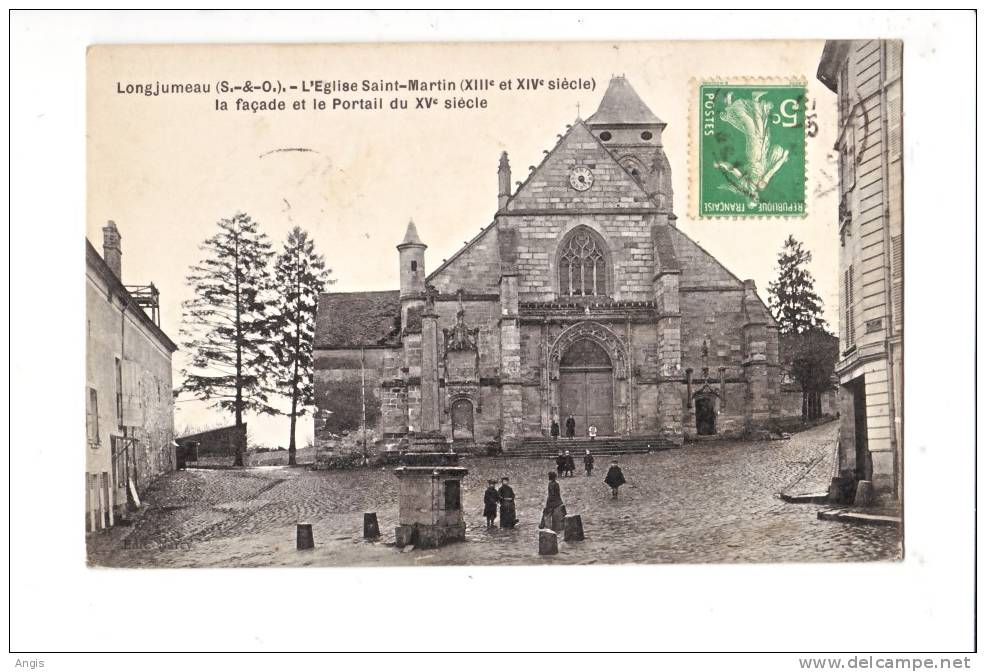 CPA---91---LONGJUMEAU------EGLIS E - Longjumeau