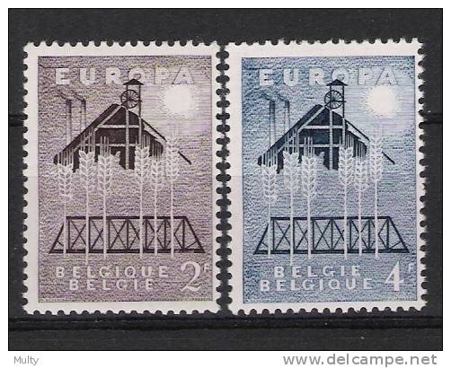 Belgie OCB 1025 / 1026 (**) - 1957