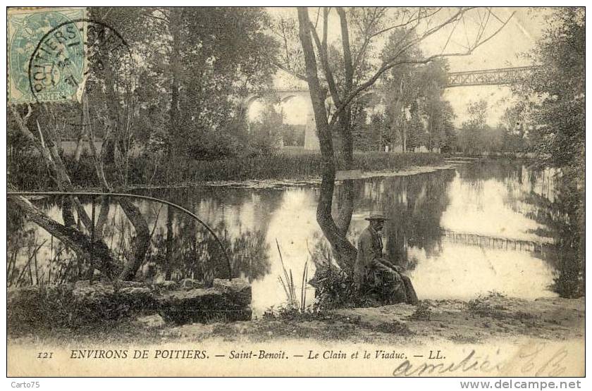 SAINT BENOIT 86 - Le Clain Et Le Viaduc - Environs De Poitiers - Saint Benoit