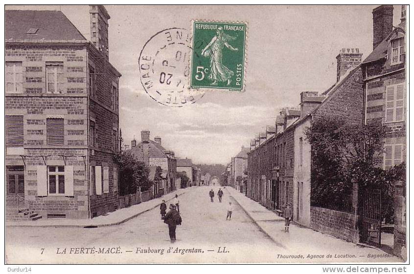 LA FERTÉ-MACÉ (Orne).  Faubourg D'Argentan  (Animée) - La Ferte Mace