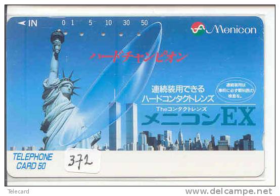 Telecarte Statue Of Liberty (372) - Statue De La Liberte Twins Towers New York USA  Phonecard - Paesaggi