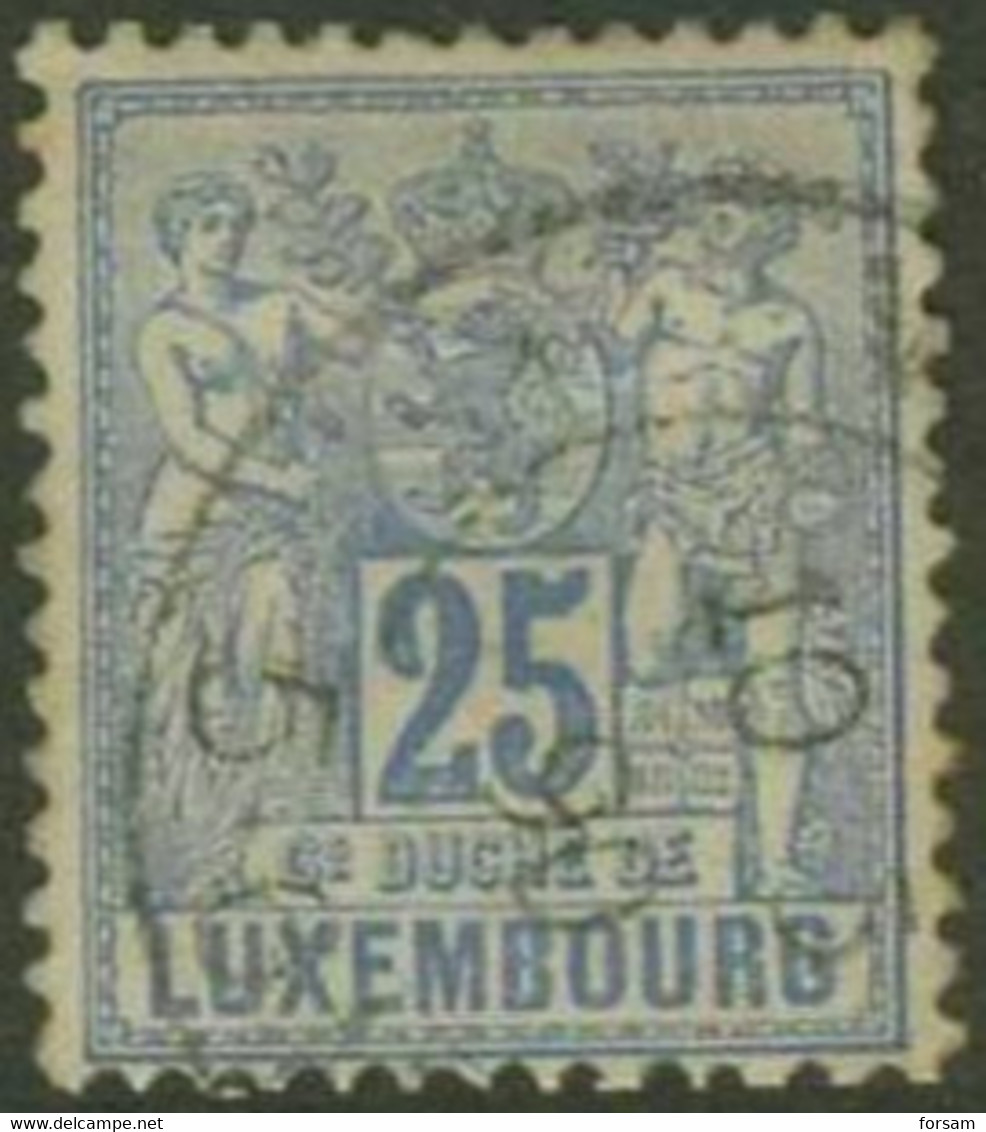 LUXEMBOURG..1882..Michel # 52D...used. - 1882 Allégorie