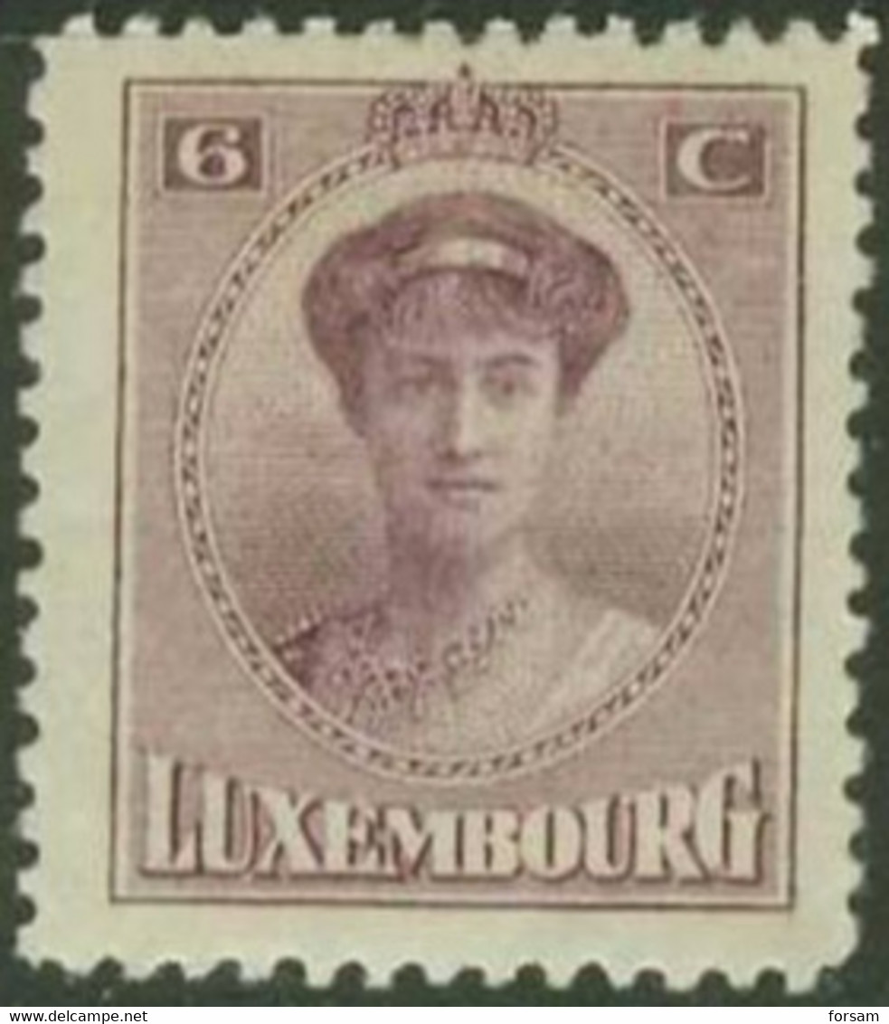 LUXEMBOURG..1921..Michel # 124...MLH. - 1921-27 Charlotte Frontansicht