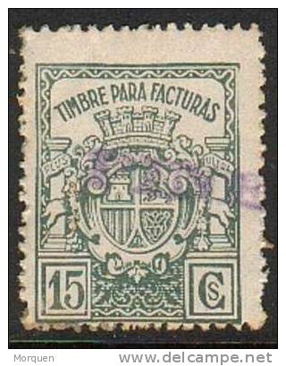 Sello Recibos 15 Cts - Revenue Stamps