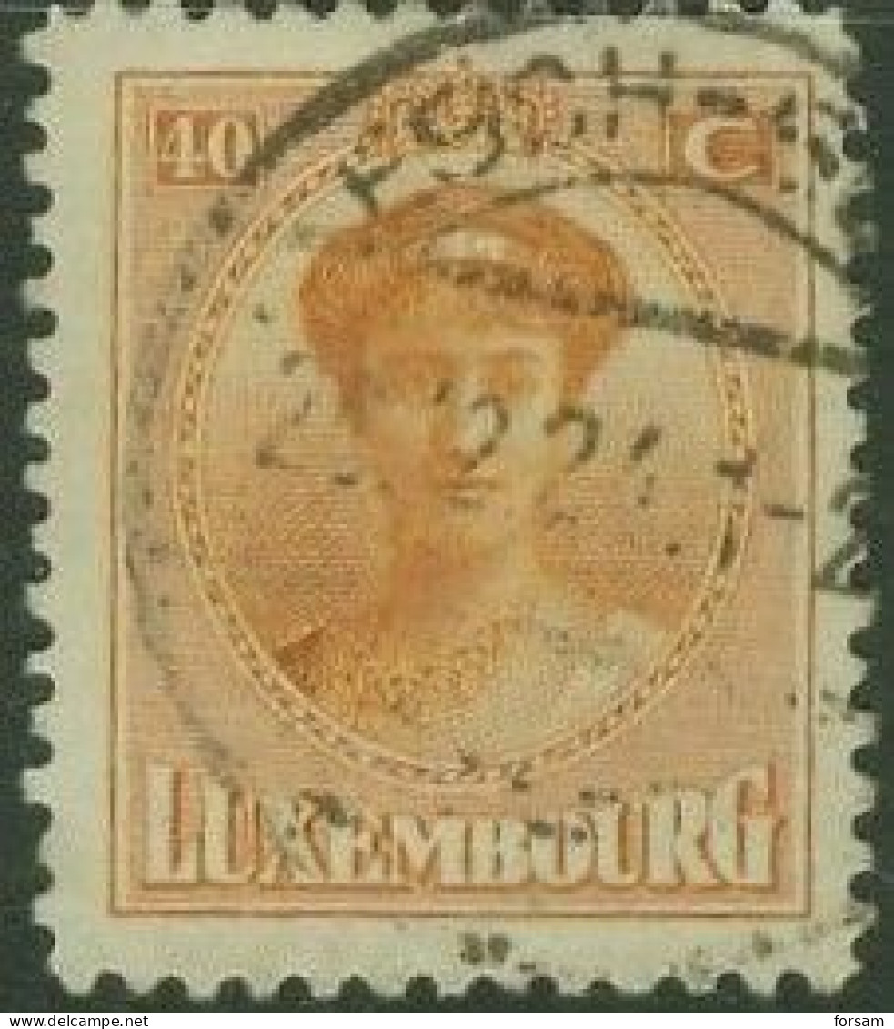 LUXEMBOURG..1921..Michel # 130...used. - 1921-27 Charlotte Front Side