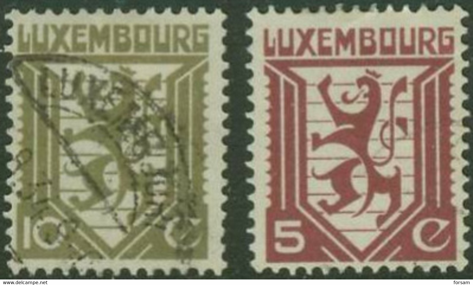 LUXEMBOURG..1930..Michel # 232-233...mix...MiCV - 3.30 Euro. - Oblitérés