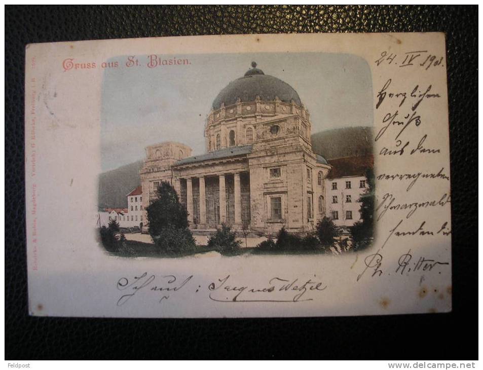 CP Gruss Aus St Blasien 1908 - St. Blasien