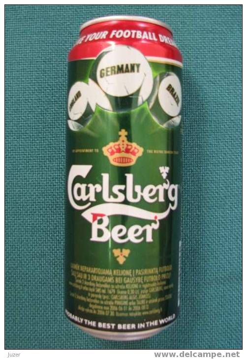 Estonia: CARLSBERG 2006 FIFA WORLD CUP Beer Can 50 Cl - Cannettes