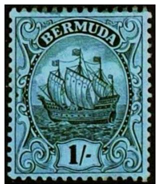 BERMUDA. S.G. 51a. 1s Jet Black/olive. Condition:  Very Fine. Unmounted Mint. - Bermuda