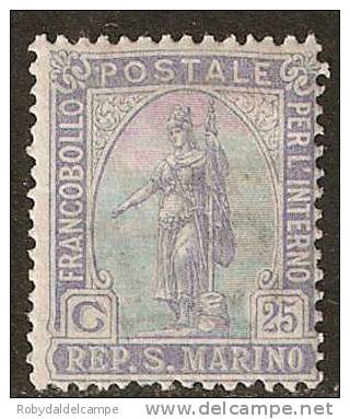 SAN MARINO - Sassone # 86 - (*) - Unused Stamps