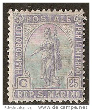 SAN MARINO - Sassone # 86 - (*) - Nuevos