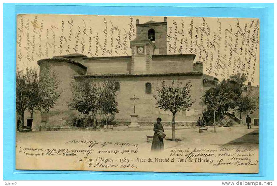 B - 84 - LA TOUR D´AIGUES - Place Du Marché - La Tour D'Aigues