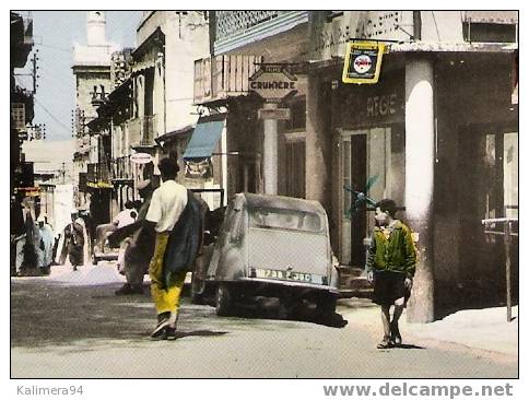 ALGERIE  /  TEBESSA  /  RUE  CARACALLA  ( + Auto  2CV  CITROËN ) /  CAP  N° 1547  ( Texte Historique De 1962 ! ) - Tébessa