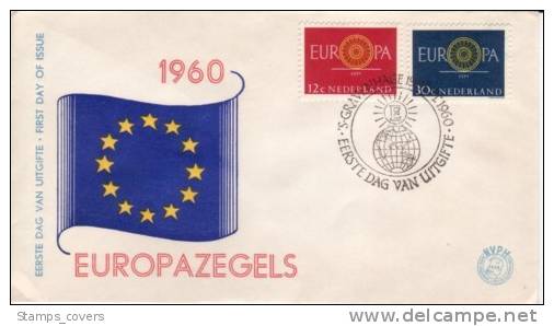 NETHERLAND FDC MICHEL 753/54 €10.00 EUROPA 1960 - 1960