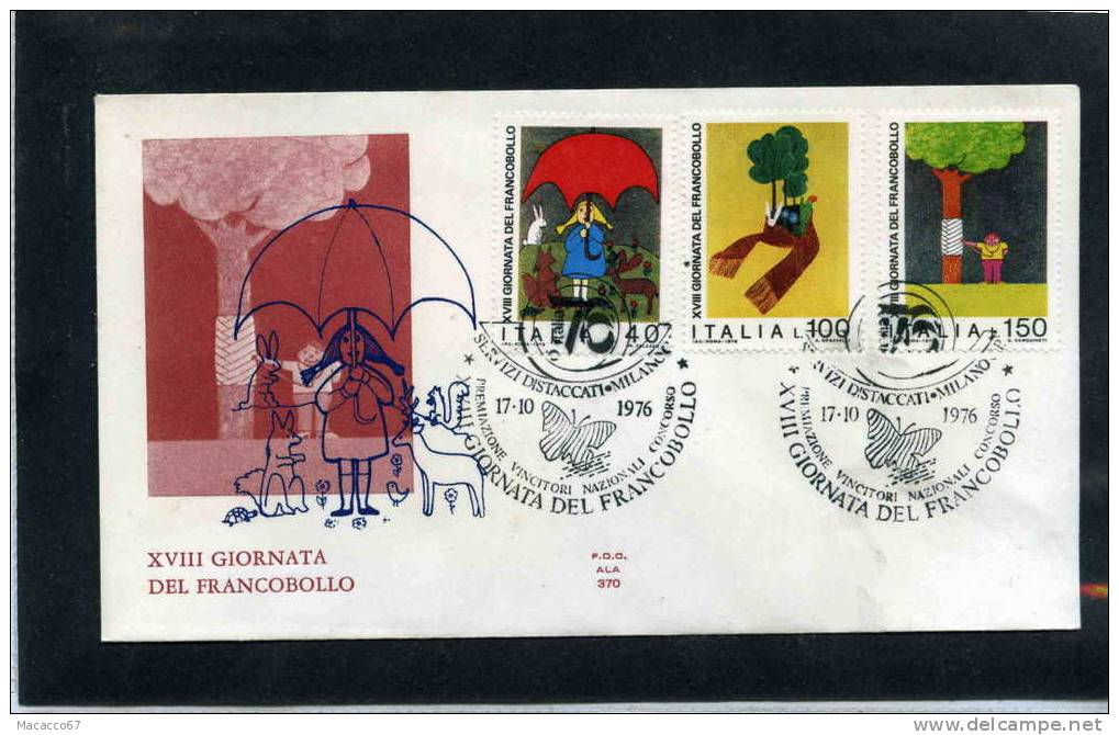 FDC 1976 GIORNATA DEL FRANCOBOLLO - FDC