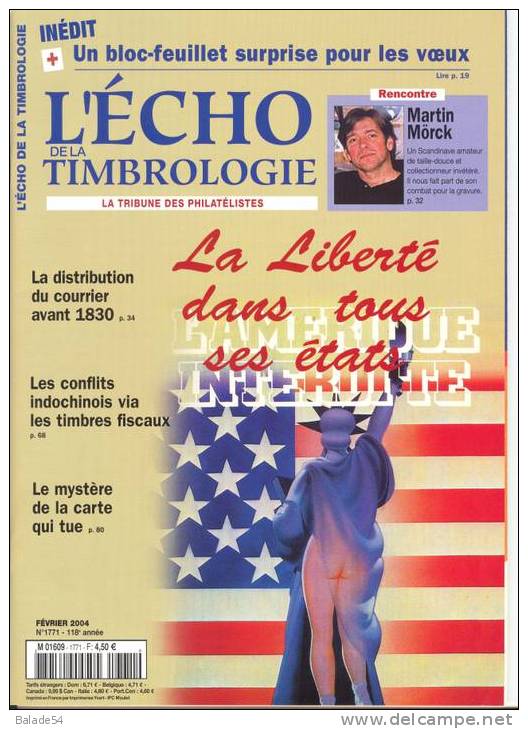 L´écho De La Timbrologie N° 1771 (février 2004) - Französisch (ab 1941)