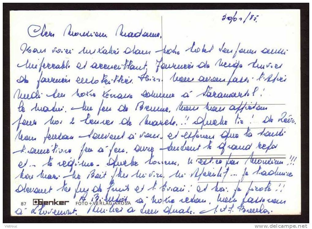 AROSA - 4 Vues Diverses - Circulé Sous Enveloppe - Gelaufen Unter Umschlag - Circulated Under Cover - 1985. - Arosa