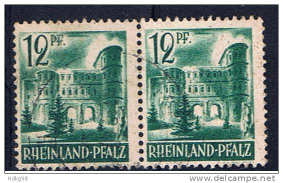 D Rh-Pf Rheinland-Pfalz 1947 Mi 4 (Paar) - Rhénanie-Palatinat