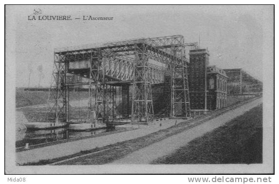 BELGIQUE.  LA LOUVIERE.  L'ASCENSEUR.  Carte Sepia. - La Louvière