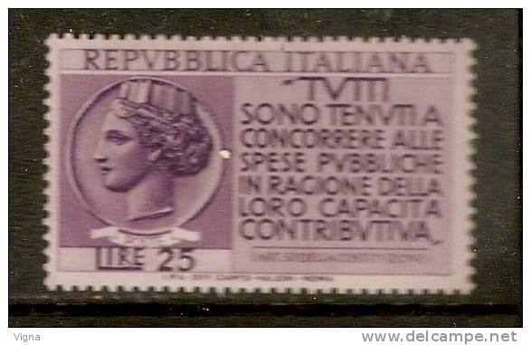 RE135 - REPUBBLICA (1954)  : N. 737 * Propaganda Per La Denuncia Del Reddito - 1946-60: Ungebraucht