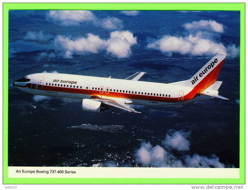 AVION - BOEING 737- 400 SERIES - AIR EUROPE - G-BPKA - 1946-....: Moderne