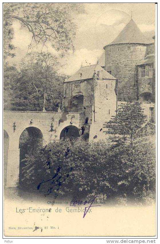 Cpa Château De Corroy Environs De Gembloux  Marque De Départ De Mazy - Gembloux