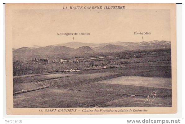 HAUTE GARONNE . SAINT GAUDENS . CHAINE DES PYRENEES ET PLAINE DE LABARTHE - Saint Gaudens