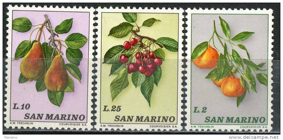 PIA - S.MAR - 1973 : Fruits - (Yv 837-46) - Unused Stamps