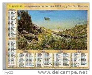 Calendrier Almanach Finistère - 1997 Paysages Cartier Bresson Porquerolles & Mont-Blanc à Combloux - Groot Formaat: 1991-00