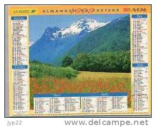 Calendrier Almanach Finistère - 1998 Lavigne Paysages Gouilloux / Campagne & Morzine - Big : 1991-00