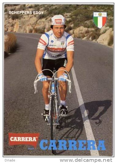 CARTOLINA CICLISTA SCHEPPERS EDDY-CARRERA-CICLISMO - Ciclismo