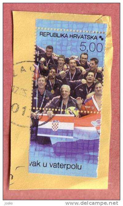 WATER POLO ( Croatia Stamp On Paper ) * Water-polo - Wasserball - Waterpolo - Pallanuoto - Water-Polo