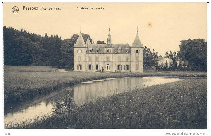 Cpa   Château  De Jannée Pessoux (CINEY) - Ciney